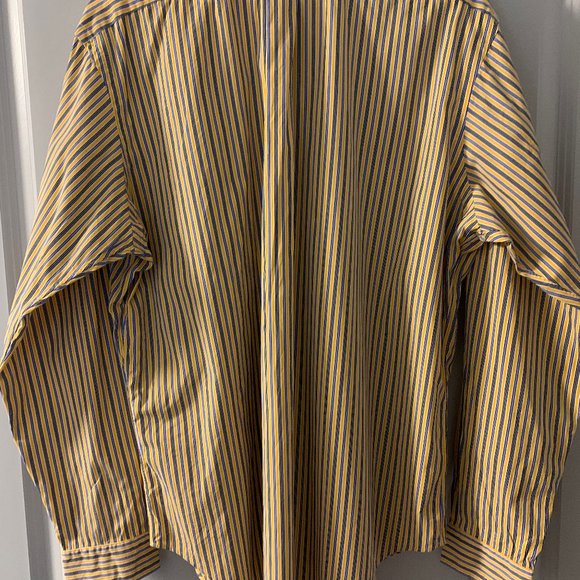 Ralph Lauren, Classic Fit Men's Blue & Yellow XL Shirt - Picture 6 of 6